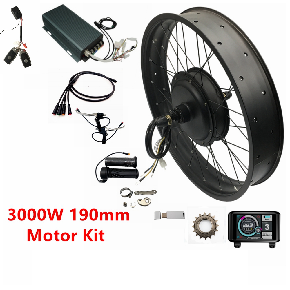 Ebike Conversion Kit 72V 3000W - NBP 20/24/26x4.0 48-72V 3000W 170mm/190mm ファットEBikeコンバージョンキット